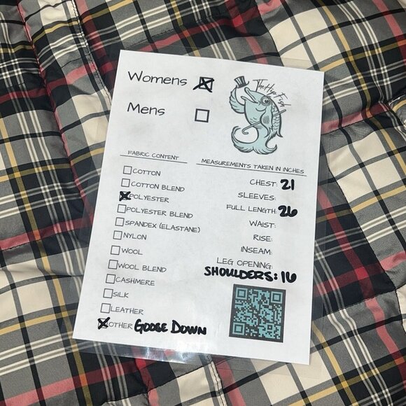 Eddie Bauer Womens Goose Down Puffer Vest Medium 700 Fill Power Plaid Gorpcore - Picture 3 of 10